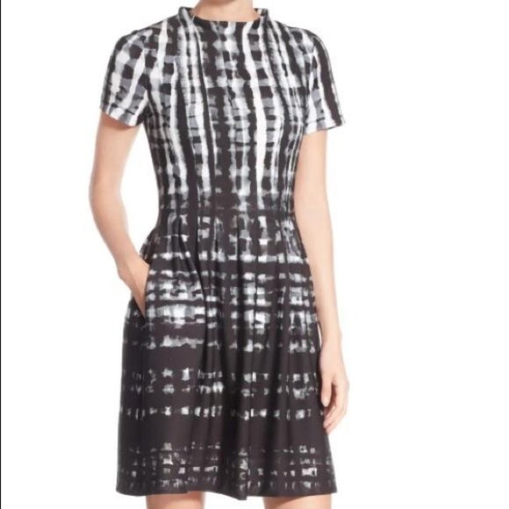 Vince Camuto Scuba Fit & Flare Dress 6